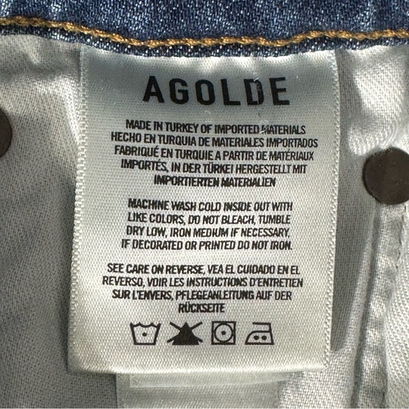 AGOLDE Riley High Rise Straight Woman Jeans Style # A056D-1255 SIZE 26 - Picture 8 of 12